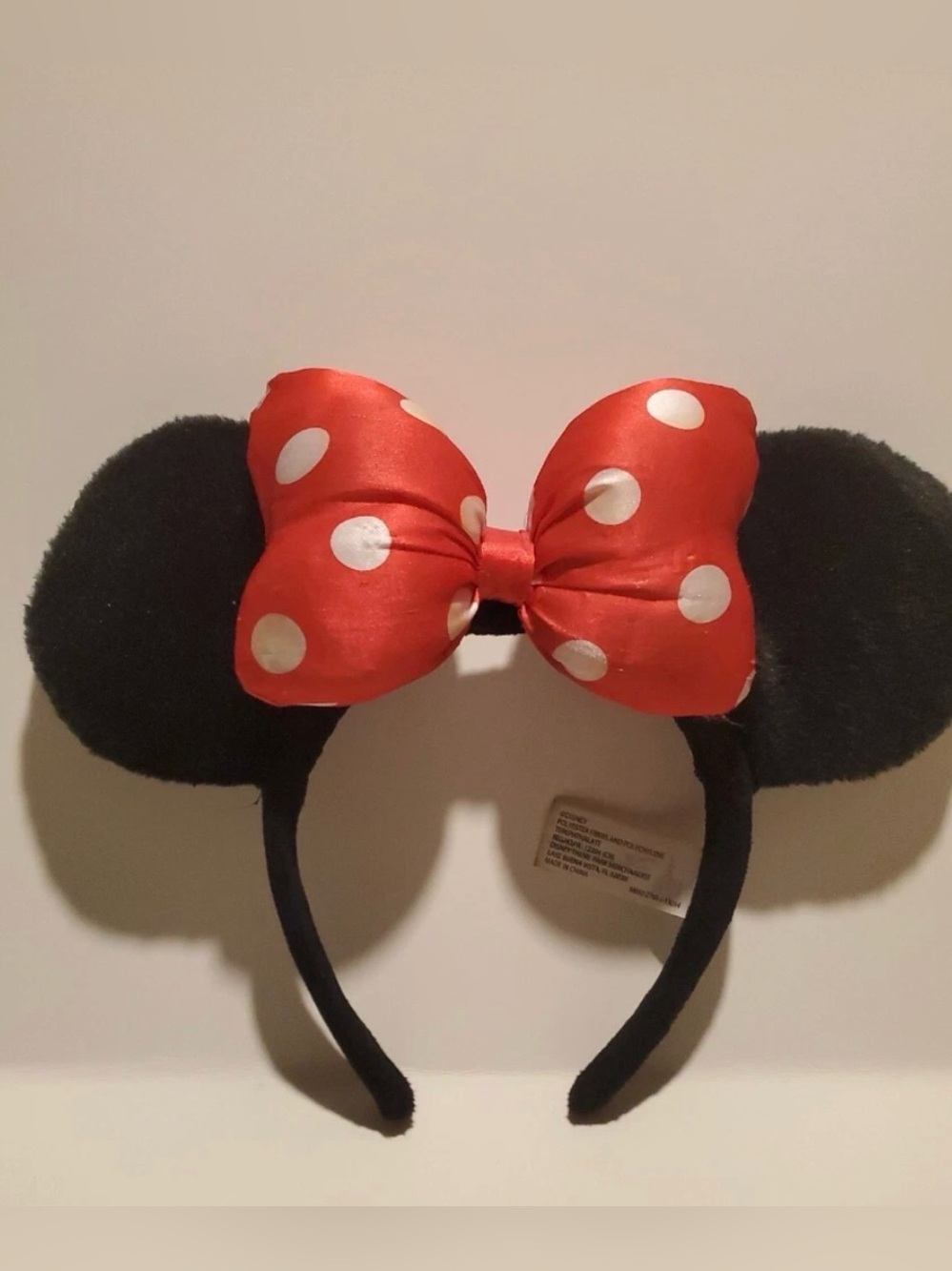 Disney Parks Red/ White
Polka Dot Big Bow Plush Minnie Ears Headband NWT